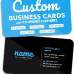 Custom Business Cards with Rounded Corners - 16pt Cardstock - Made in the USA (50 to 10,000 Cards)