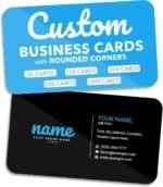 Custom Business Cards with Rounded Corners - 16pt Cardstock - Made in the USA (50 to 10,000 Cards)