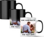 Personalized Magic Mug - Custom Color Changing Mug, 11 oz Personalized Coffee Mug with Photo, Picture - Heat Sensitive Custom Coffee Mug, Color Changing Cups, Tazas Magicas Personalizadas(Buundle of 10)